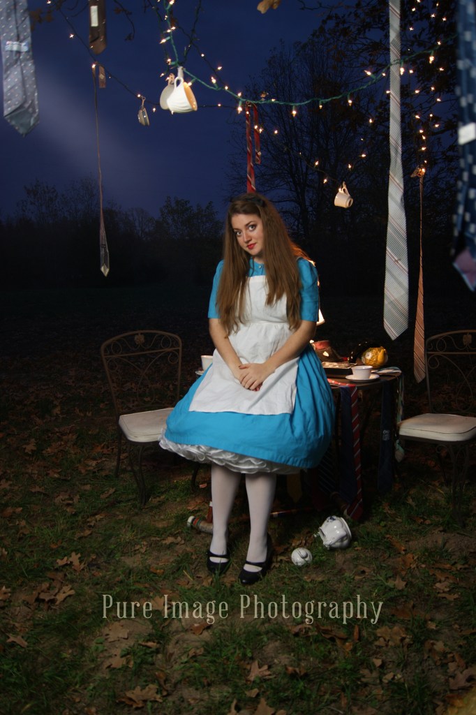 Alice in Wonderland Nightime Photo Shoot
