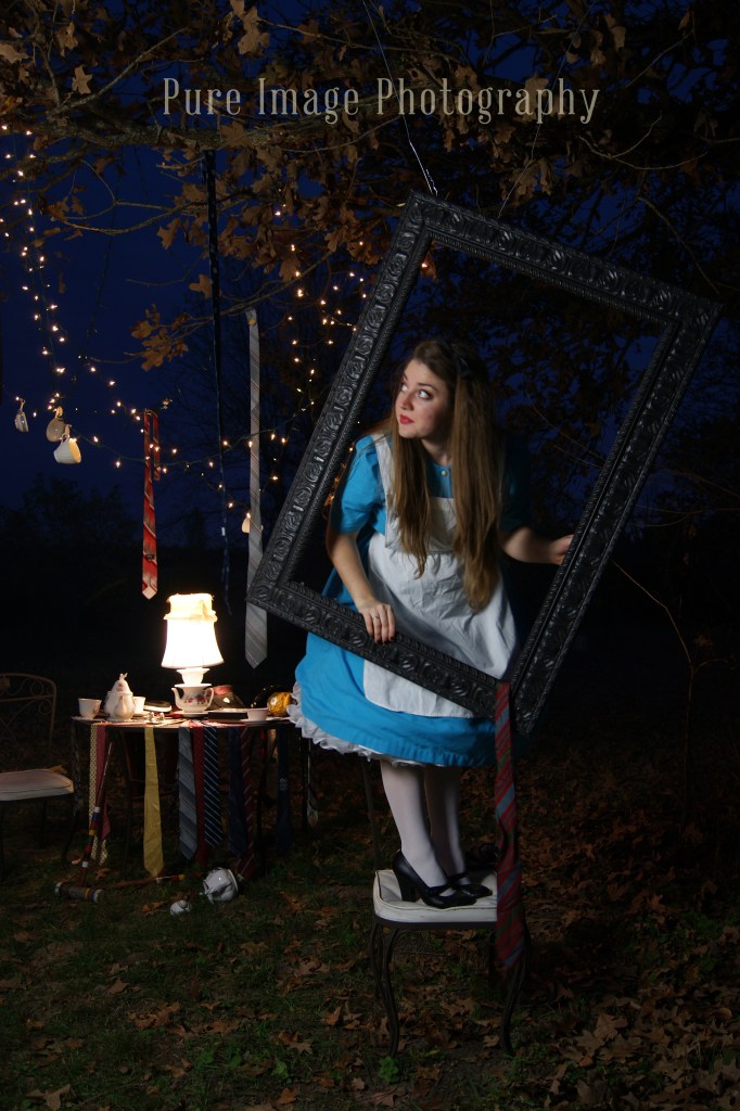 Alice in Wonderland Nightime Photo Shoot
