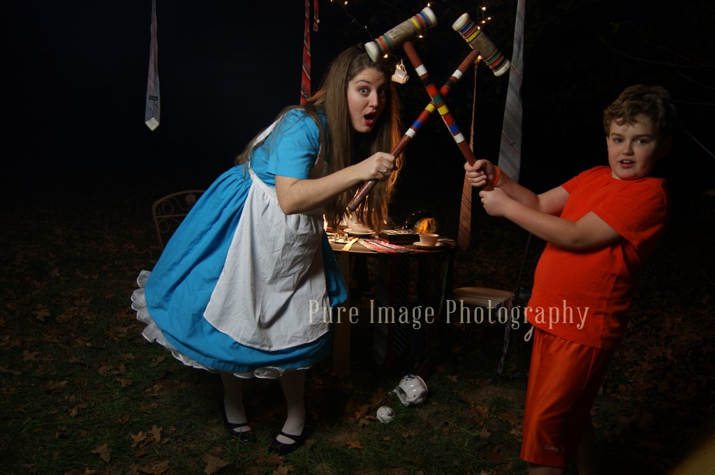 Alice in Wonderland Nightime Photo Shoot