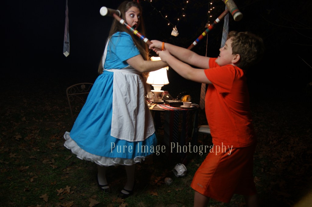 Alice in Wonderland Nightime Photo Shoot